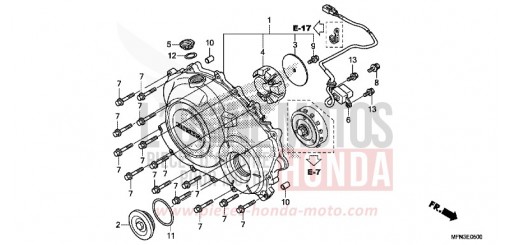 COPERCHIO CARTER MOTORE DESTRO CB1000RAF di 2015